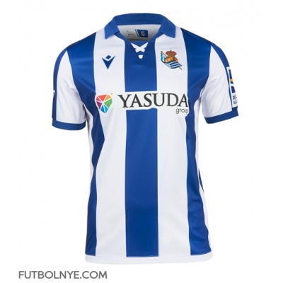 Camiseta Real Sociedad Takefusa Kubo #14 Primera Equipación 2024-25 manga corta Camiseta Real Sociedad Takefusa Kubo #14 Primera Equipación 2024-25 manga corta